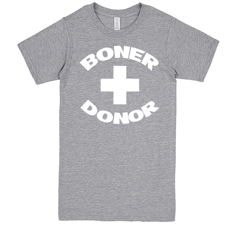  "Boner Donor" men's t-shirt Heather-Grey