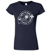  "Born to Game, Forced to Work" women's t-shirt Navy Blue