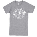  "Born to Game, Forced to Work" men's t-shirt Heather-Grey