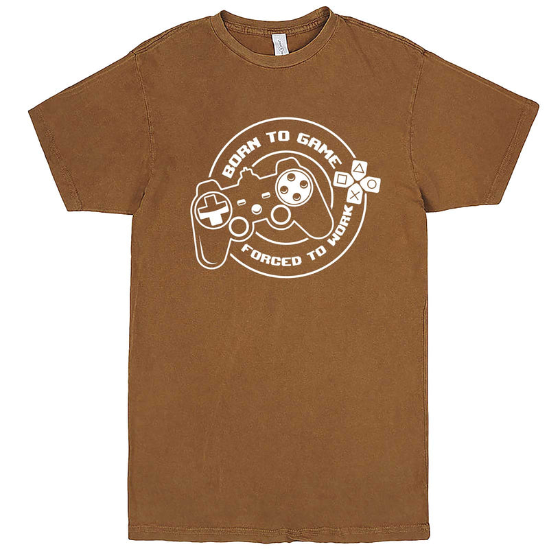  "Born to Game, Forced to Work" men's t-shirt Vintage Camel