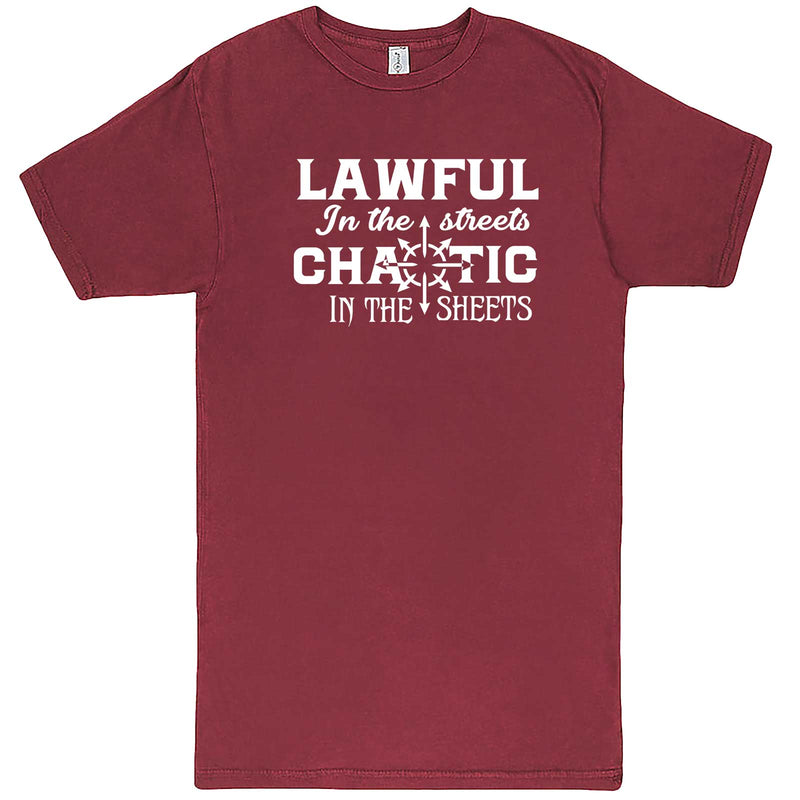  "Lawful in the Streets, Chaotic in the Sheets" men's t-shirt Vintage Brick