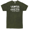  "Lawful in the Streets, Chaotic in the Sheets" men's t-shirt Vintage Olive