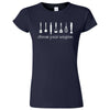  "Choose Your Weapon - Baker" women's t-shirt Navy Blue