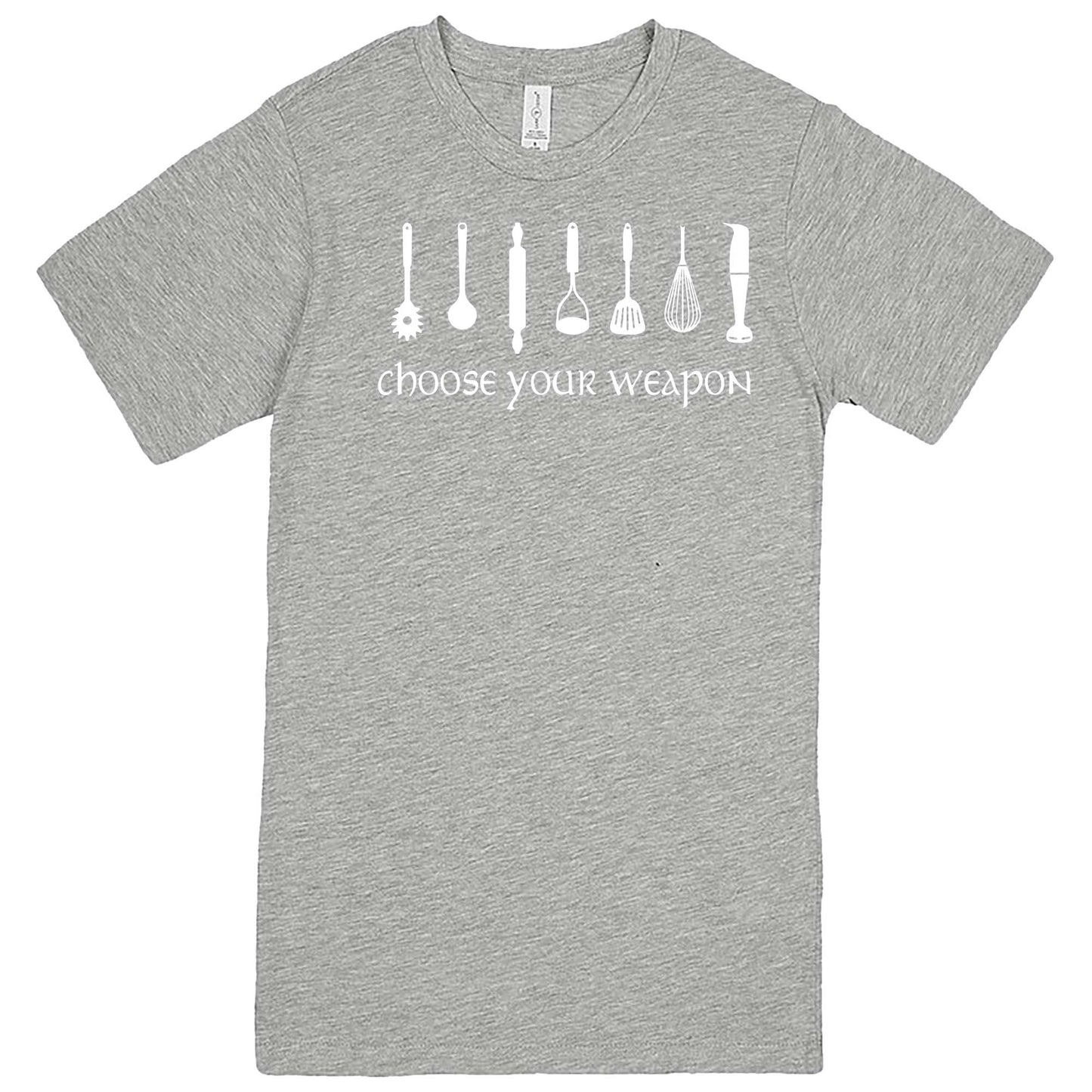  "Choose Your Weapon - Baker" men's t-shirt Heather Grey