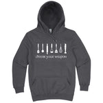  "Choose Your Weapon - Baker" hoodie, 3XL, Storm