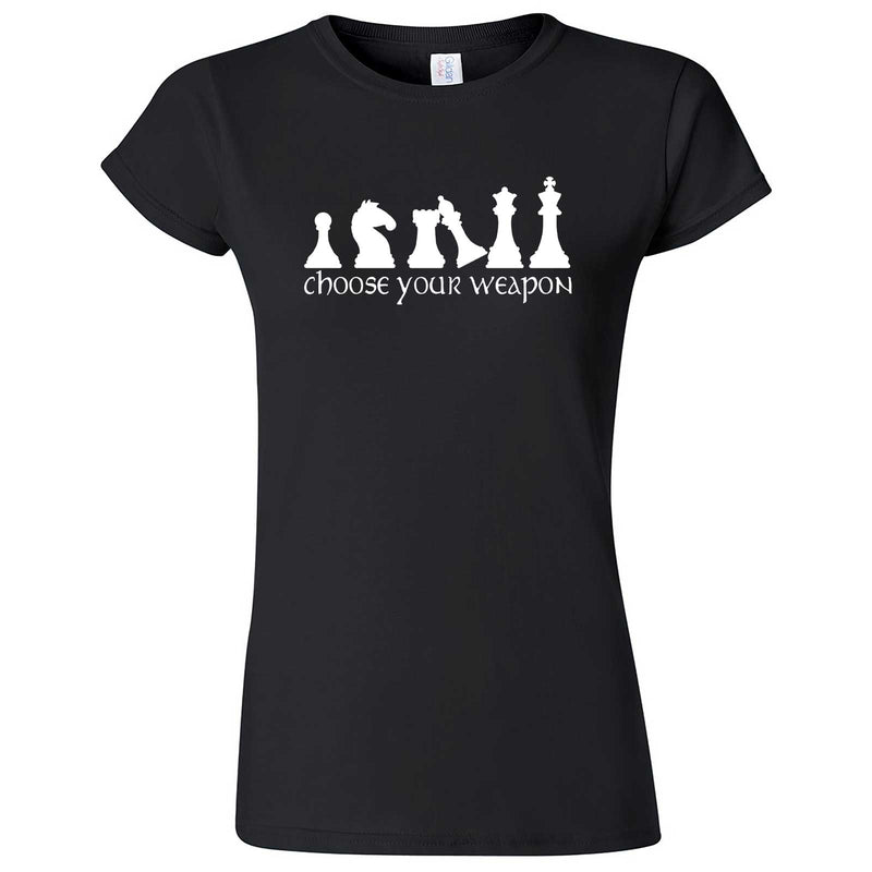  "Choose Your Weapon - Chess" women's t-shirt Black
