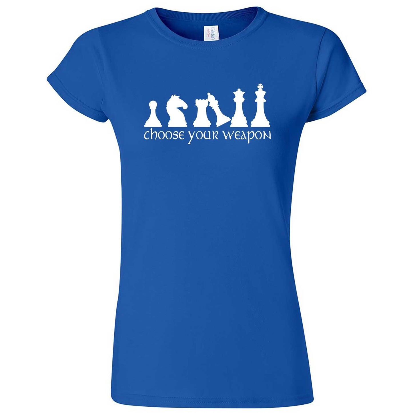  "Choose Your Weapon - Chess" women's t-shirt Royal Blue