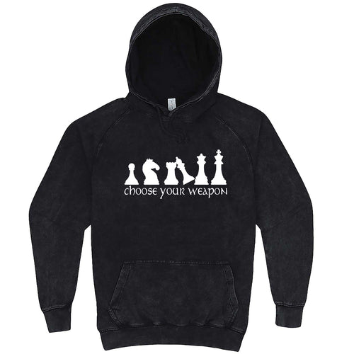  "Choose Your Weapon - Chess" hoodie, 3XL, Vintage Black