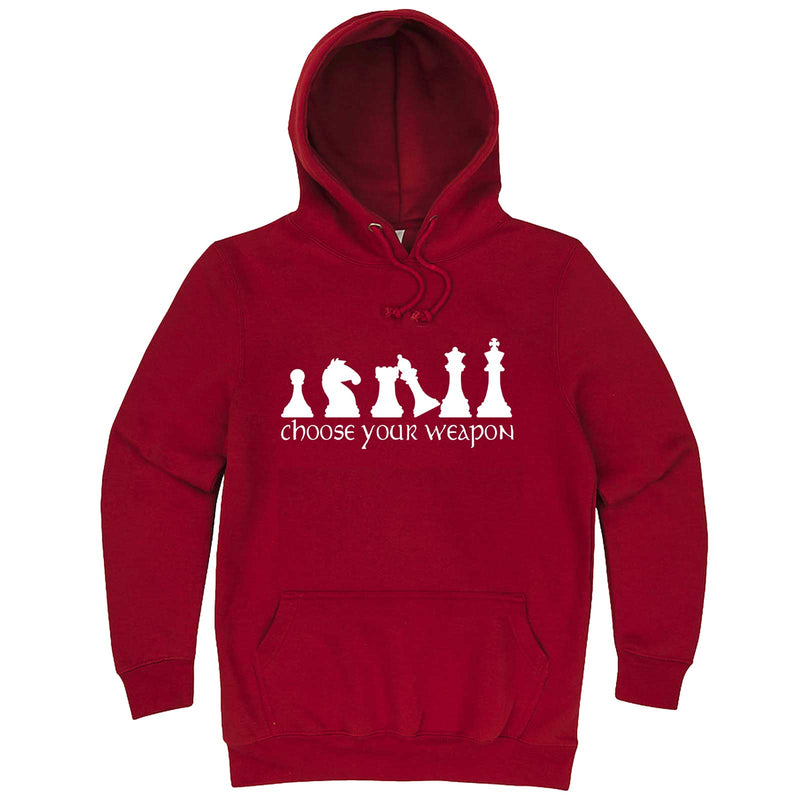  "Choose Your Weapon - Chess" hoodie, 3XL, Paprika