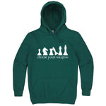  "Choose Your Weapon - Chess" hoodie, 3XL, Teal