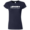  "Choose Your Weapon - Role-Playing Games" women's t-shirt Navy Blue