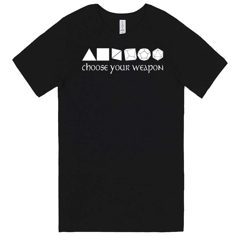  "Choose Your Weapon - Role-Playing Games" men's t-shirt Black