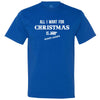  "All I Want for Christmas is Board Games" men's t-shirt Royal-Blue