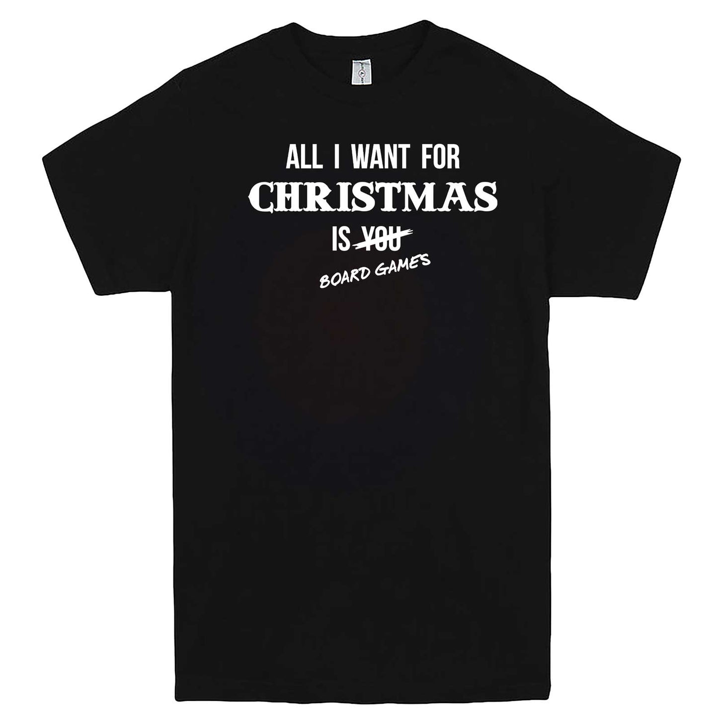  "All I Want for Christmas is Board Games" men's t-shirt Black