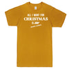  "All I Want for Christmas is Board Games" men's t-shirt Mustard