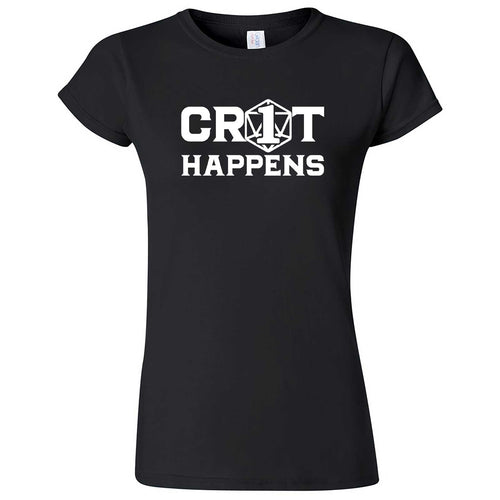  "Crit Happens" women's t-shirt Black