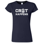  "Crit Happens" women's t-shirt Navy Blue