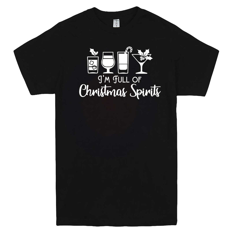  "I'm Full of Christmas Spirits" men's t-shirt Black