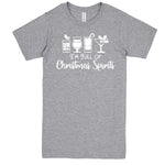  "I'm Full of Christmas Spirits" men's t-shirt Heather-Grey