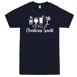  "I'm Full of Christmas Spirits" men's t-shirt Navy-Blue