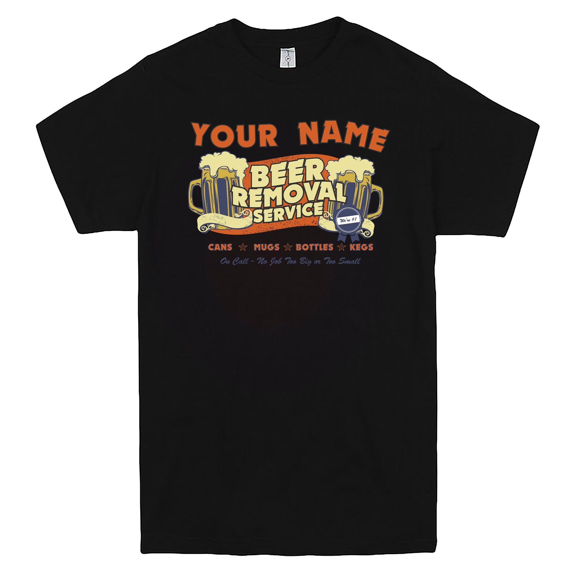 "Custom Beer Removal" Men's Shirt Black