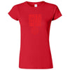  "When the DM Smiles It's Already Too Late, Red" women's t-shirt Red