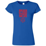  "When the DM Smiles It's Already Too Late, Red" women's t-shirt Royal Blue