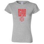  "When the DM Smiles It's Already Too Late, Red" women's t-shirt Sport Grey