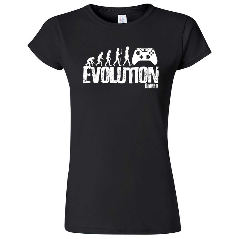  "Evolution of a Gamer" women's t-shirt Black