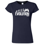  "Evolution of a Gamer" women's t-shirt Navy Blue