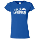  "Evolution of a Gamer" women's t-shirt Royal Blue