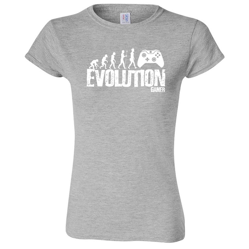  "Evolution of a Gamer" women's t-shirt Sport Grey