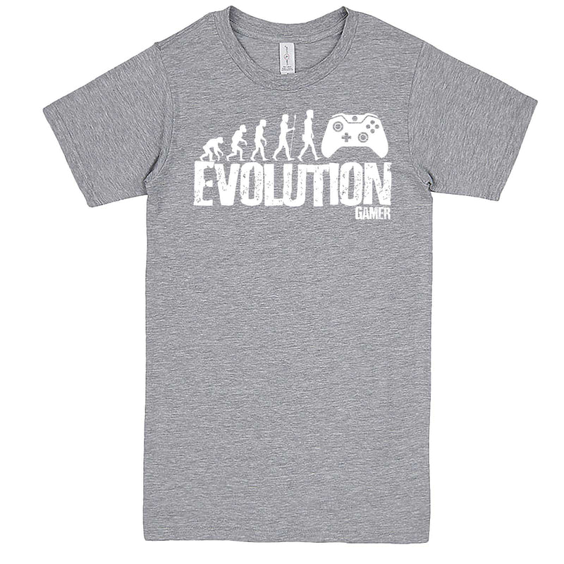  "Evolution of a Gamer" men's t-shirt Heather-Grey