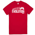  "Evolution of a Gamer" men's t-shirt Red