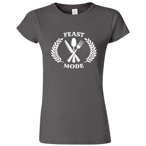  "Feast Mode for Thanksgiving" women's t-shirt Charcoal
