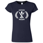  "Feast Mode for Thanksgiving" women's t-shirt Navy Blue