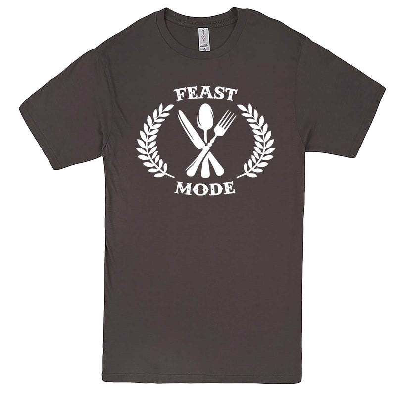  "Feast Mode for Thanksgiving" men's t-shirt Charcoal