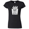  "Fries Before Guys" women's t-shirt Black