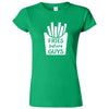  "Fries Before Guys" women's t-shirt Irish Green