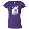  "Fries Before Guys" women's t-shirt Purple