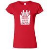 "Fries Before Guys" women's t-shirt Red