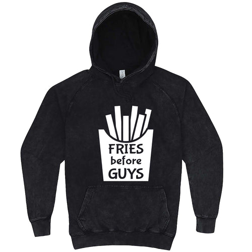  "Fries Before Guys" hoodie, 3XL, Vintage Black