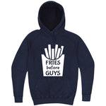  "Fries Before Guys" hoodie, 3XL, Vintage Denim