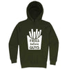  "Fries Before Guys" hoodie, 3XL, Army Green