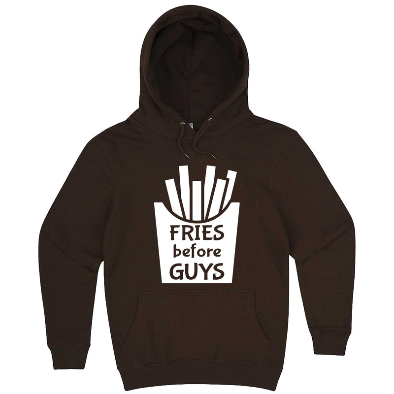  "Fries Before Guys" hoodie, 3XL, Chestnut