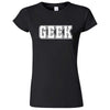  "GEEK design" women's t-shirt Black