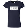  "GEEK design" women's t-shirt Navy Blue