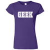  "GEEK design" women's t-shirt Purple
