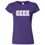  "GEEK design" women's t-shirt Purple