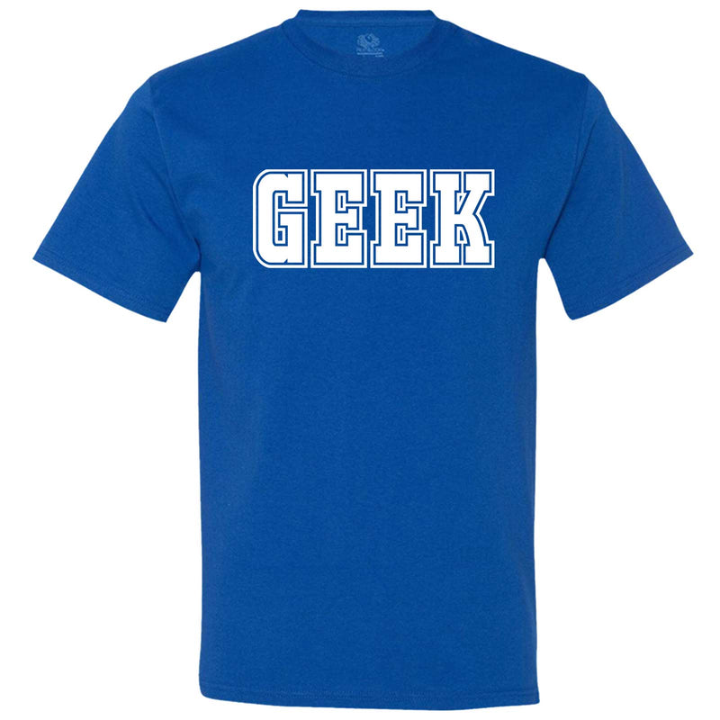 "GEEK design" men's t-shirt Royal-Blue